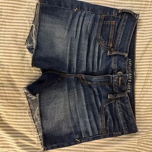 American Eagle Outfitters Dark Blue Jean Shorts